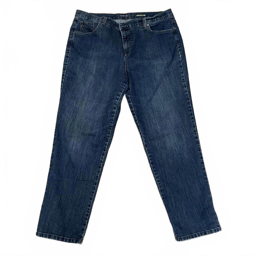 Style&Co, 18W, Blue, Denim Pants